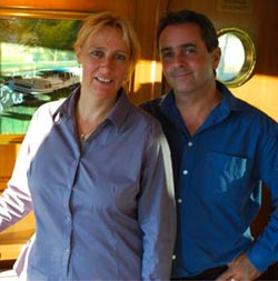 Owners of C'est la Vie, Olivier and Deborah Mégret