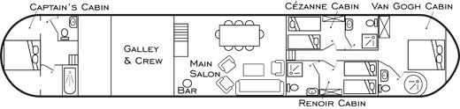 Floorplan for Barge Tango